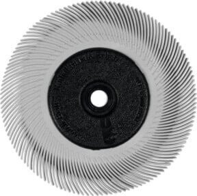 3M Radialbürstenscheibe BB-ZB mit Keramikkorn in Weiß, Durchmesser: 150 mm, Breite: 12 mm, Körnung: 120 - Bild 1