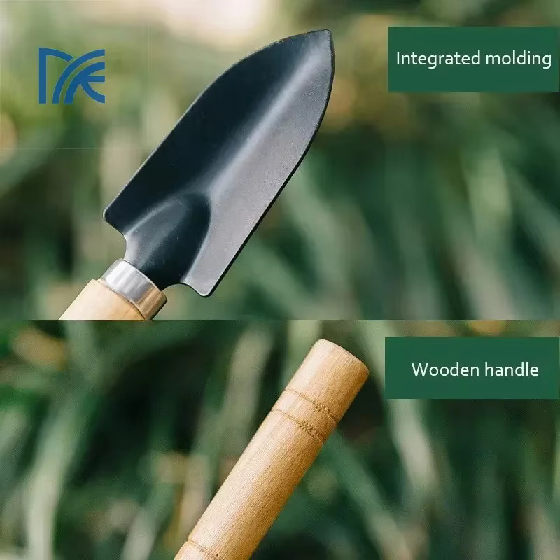 3-teiliges Set Mini-Gartengeräte in Schwarz zum Graben, Jäten und für die Gartenpflege in kleinen Räumen - Bild 3