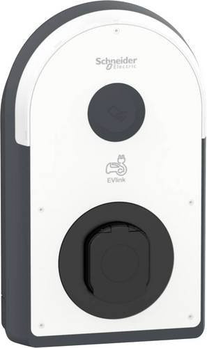 Schneider Electric EVlink Wallbox eMobility Ladestation EVB3S22N40M in Grau und Weiß mit NFC, Bluetooth, Ethernet/LAN und Wi-Fi - Bild 1