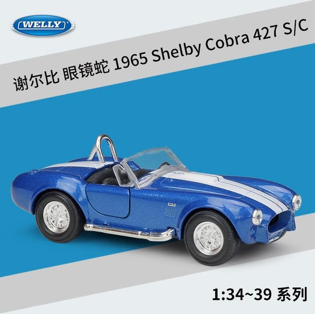 Welli 1965 Shelby Cobra 427 S/C, Modellauto, 1:36, Metall, ab 14 Jahren - Bild 1