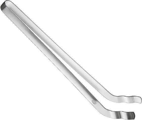 Rösle Grillzange gebogen aus Edelstahl in Silber, Länge: 30,0 cm - Bild 1