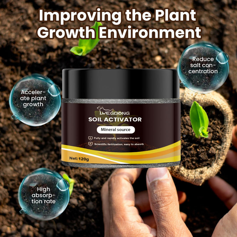 YEGBONG Plant Tonic Bodenaktivator und Bodenverbesserer mit mineralstoffreicher Formel zur Lockerung des Bodens und Förderung des Wurzelwachstums, 120 g - Bild 2