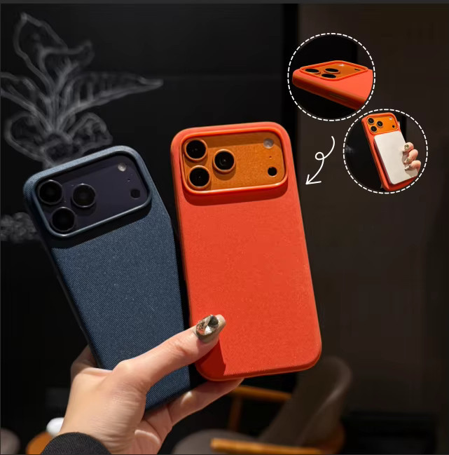 Tech-Woven MagSafe Magnetische Handyhülle für Apple iPhone 16 15 14 13 12 11 Pro Max Plus Air in Braun – Stoßfeste Schutzhülle - Bild 2