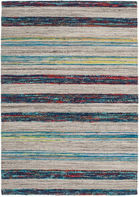 Kayoom Kurzflorteppich Duarte 210 in Creme und Natur/Blau B/L: 80 x 150 cm - Bild 1