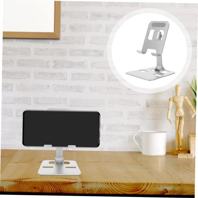 Klappbarer Desktop-Ständer für Telefon und Tablet in Gold, tragbarer Halter für Heimbüro, Filme und Videoanrufe, kompatibel mit verschiedenen Geräten - Bild 1