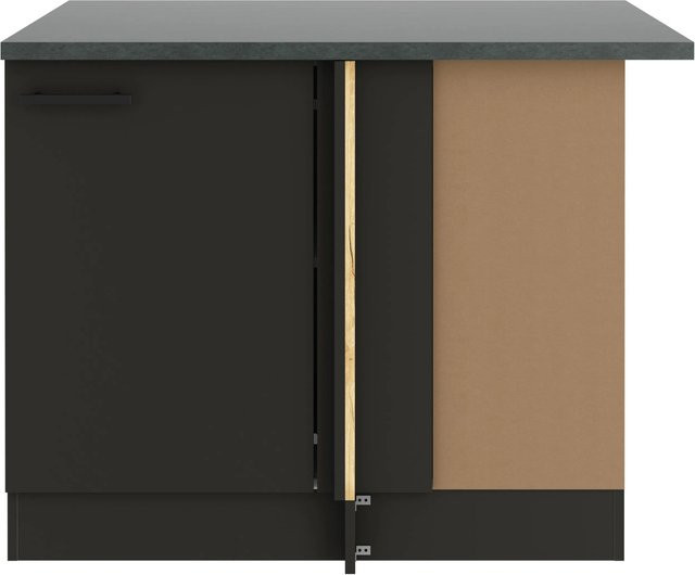 OPTIFIT Madrid420 Küchen-Eck-Unterschrank in Anthrazit Matt mit 110 cm Breite - Bild 1