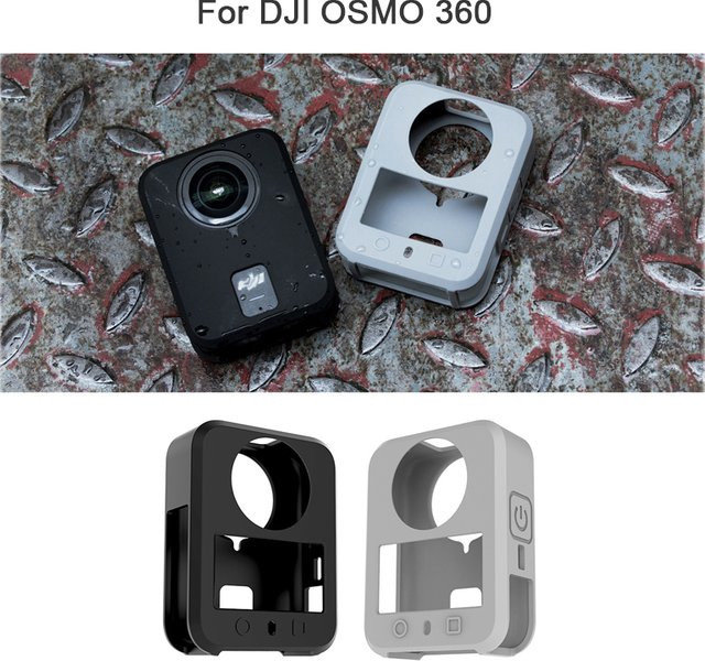 DJI OSMO 360 Silikonhülle mit Displayschutzfolie in Schwarz - Bild 1