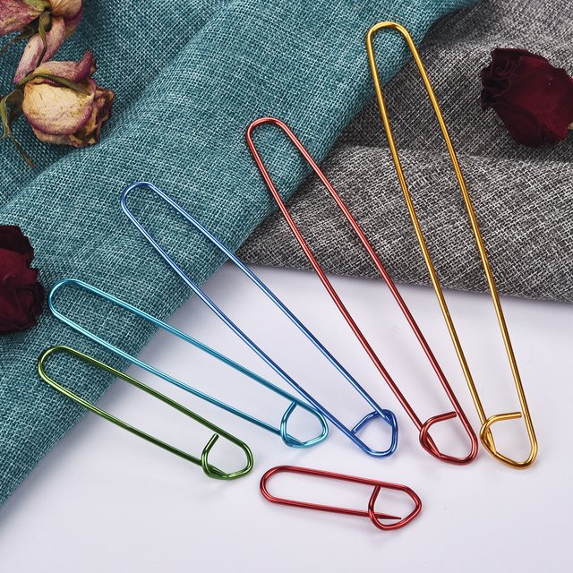 Marker Stichhalter Set aus Metall in Multicolour für Nähen, Stricken und Häkeln, Größe 6-20 cm - Bild 1