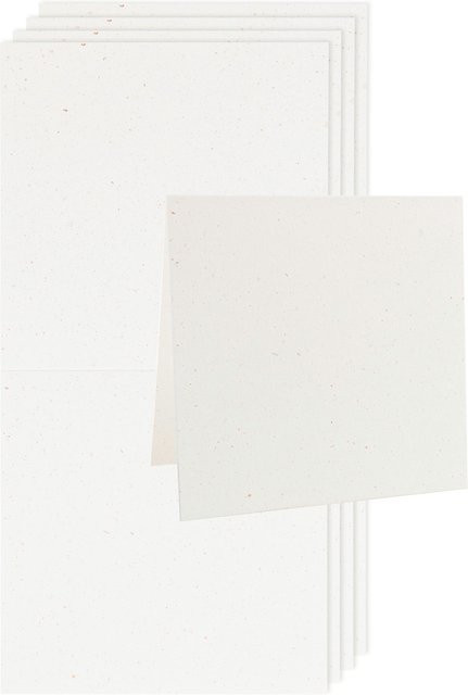 Rico Design Paper Poetry Renew Karten Quadratisch Offwhite-roségold - Bild 1