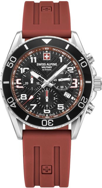 Swiss Alpine Military Chronograph, Quarz, Edelstahl, Blau, Herren - Bild 1