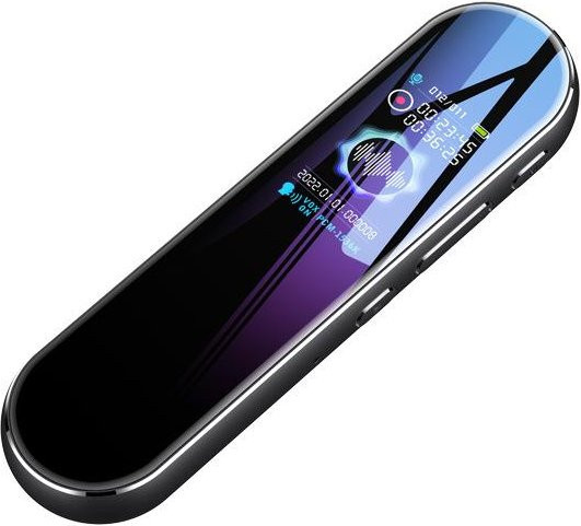 MR J Multifunktions-Diktiergerät in Schwarz mit Stereo-Tonaufnahme, dynamischer Rauschunterdrückung und 64GB Speicher als Stift-Diktiergerät und Musik-MP3-Player - Bild 1