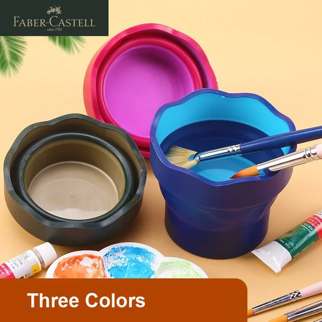 Faber Castell Aquarell-Farbwascheimer für Kunstwaschstifte in Grün und Multicolour - Bild 1