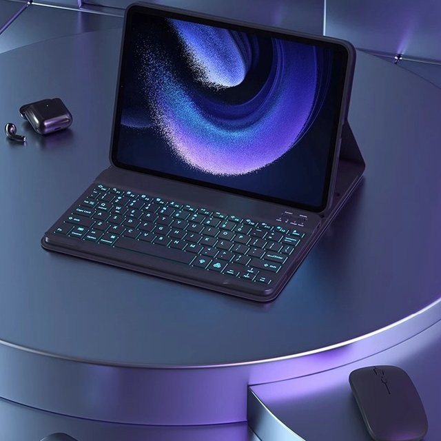 Xiaomi Tastatur-Hülle für Redmi Pad Pro, Pad 7 Pro und Mi Pad 6 Pro, Tablet-Schutz in Schwarz - Bild 1