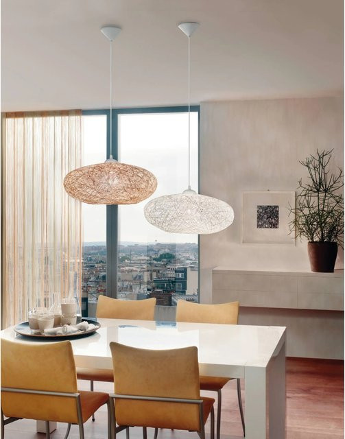 Eglo Hängeleuchte Campilo, 1-flammig, Weiß, E27, 60 W - Bild 1