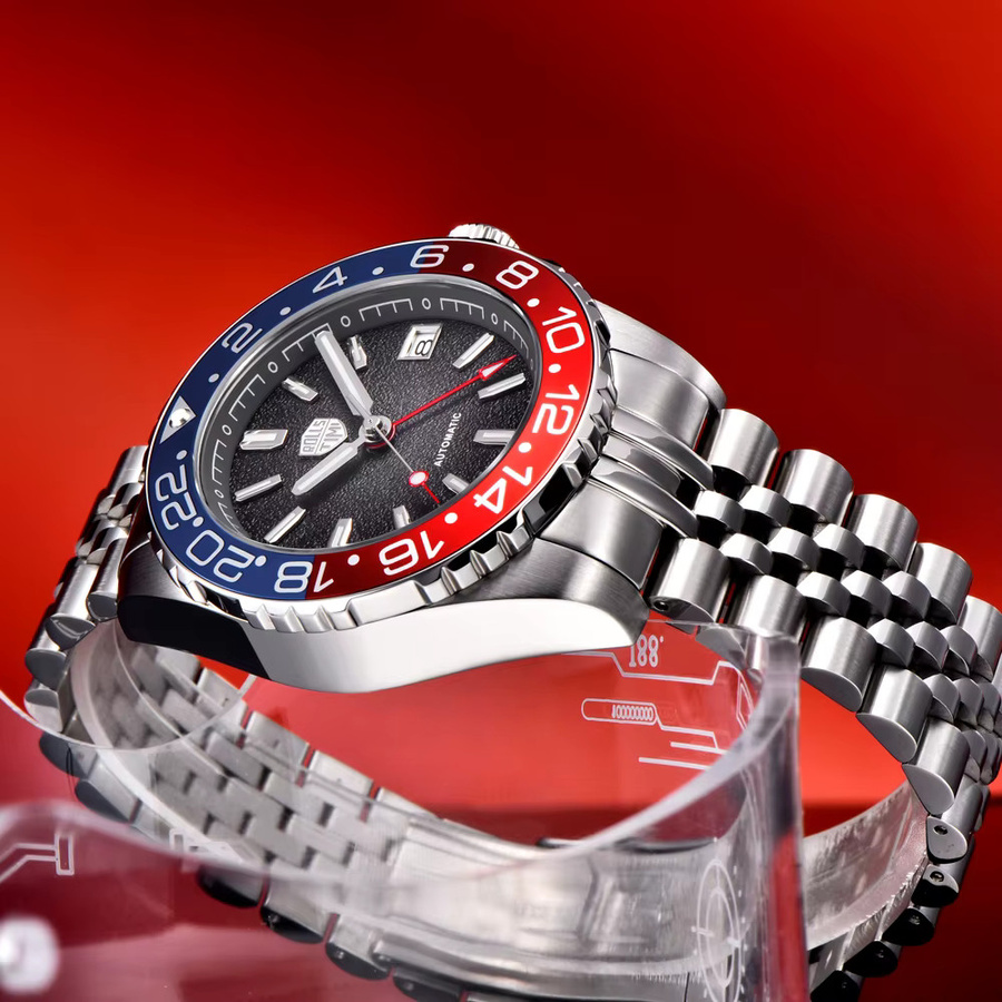 RollsTimi Armbanduhr, Automatik, Edelstahl, Saphirglas, Herren, Schwarz - Bild 2