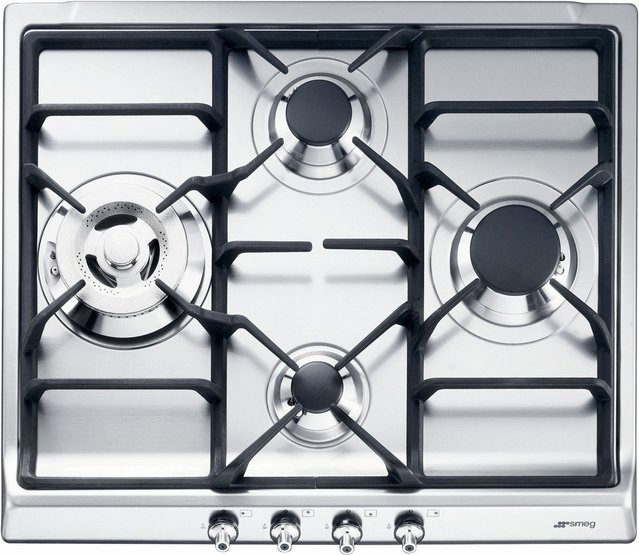 Smeg Gas-Einbaukochmulde SDR 60 XG 3 in Silber - Bild 1