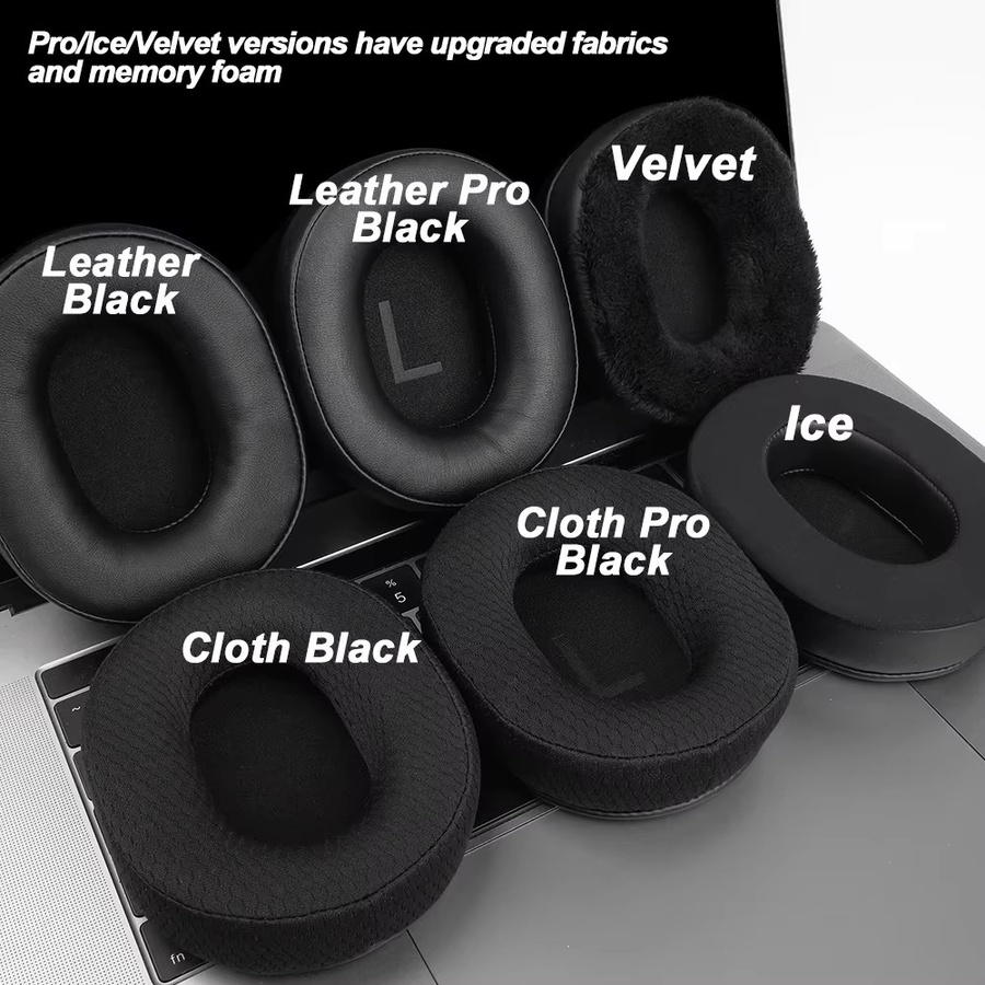 Corsair Ersatz Stirnband und Ohrpolster aus Protein Leder für HS55, HS55 PRO und HS65 in Schwarz - Bild 3