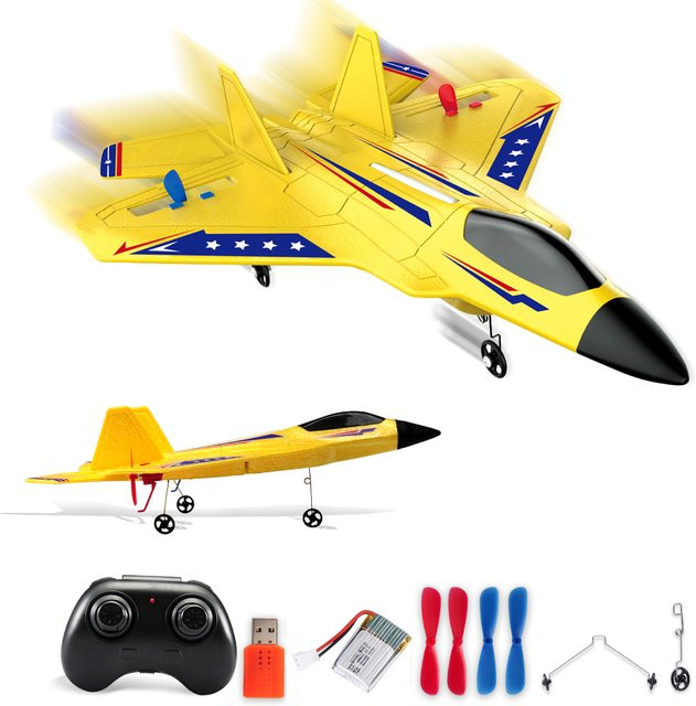 ANTSIR F22 Raptor RC Flugzeug, RC Segelflugzeug, mit Led-leuchten, ab 14 Jahren - Bild 1