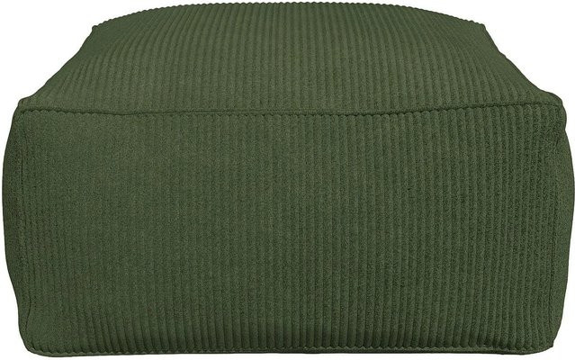 Vente-unique Sitzhocker Noumara Grün Cord Durchmesser: 70 cm - Bild 1