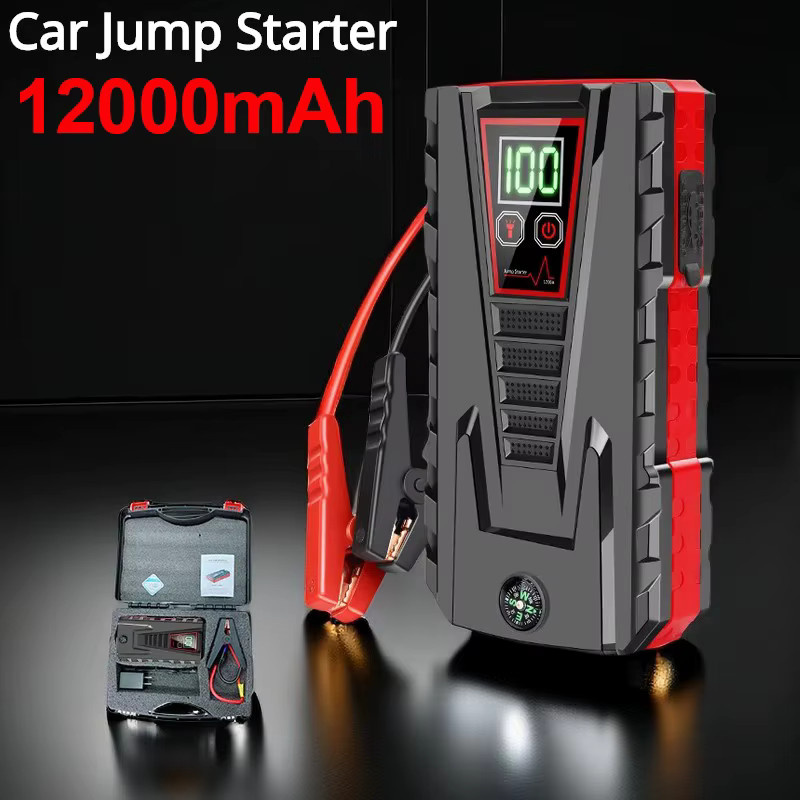 Lpnove Tragbares Auto-Starthilfegerät mit 12000mAh und 5000A Spitzenleistung, 12V Notfallbatterie und Powerbank für Öl- und Dieselautos - Bild 2