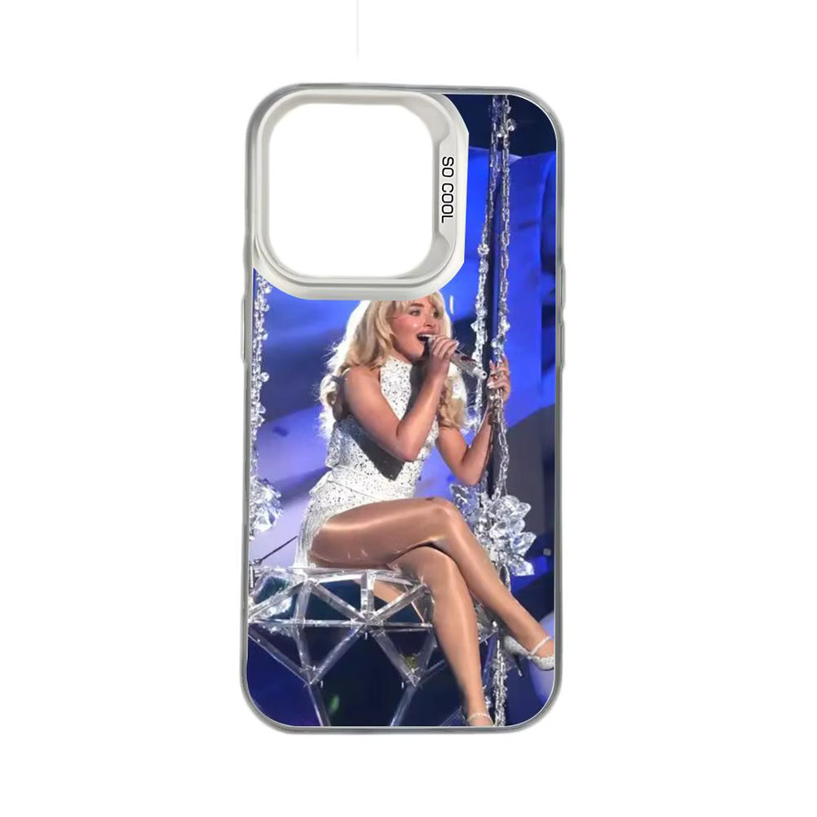 Singer S Sabrina Carpenter Handyhülle Aurora TPU für iPhone 11 bis 17 Pro Max in Multicolour, stoßfeste und stylische Schutzhülle - Bild 5