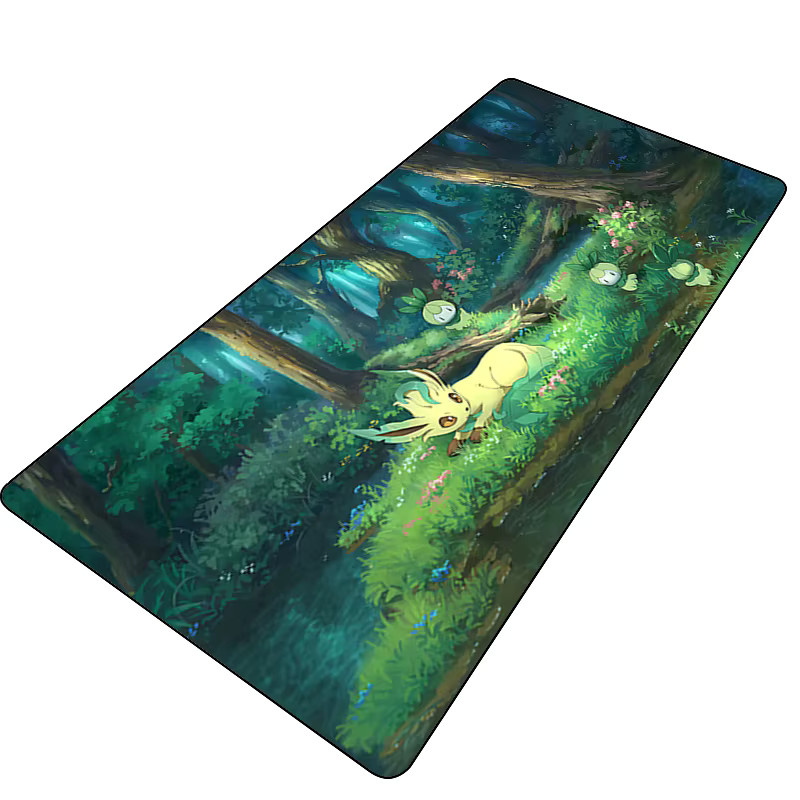 Bandai Mauspad Gamer Leafeon Multicolour Schreibtischunterlage aus Gummi mit Rastkante - Bild 2
