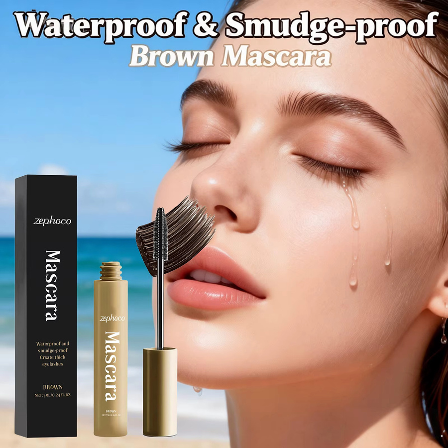 zephoco Wimperntusche, Braun, wasserfest - Bild 3