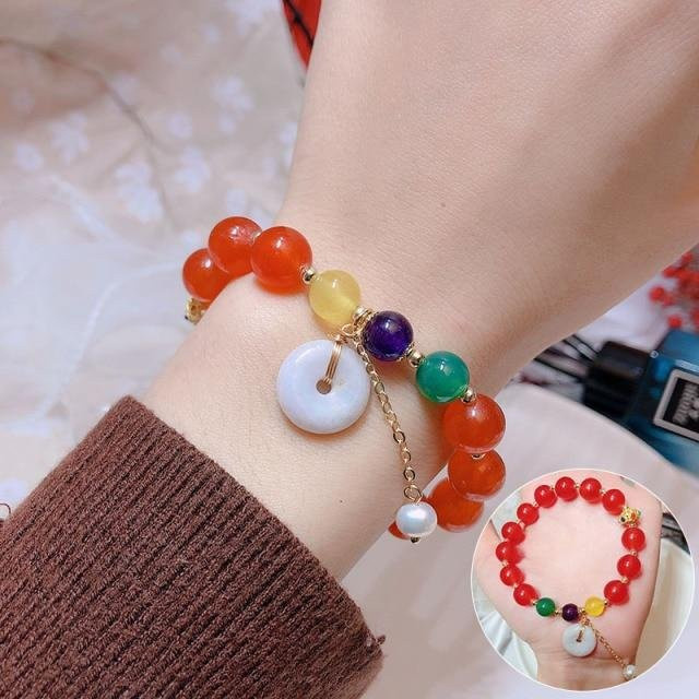 YIRAN Jewelry Armband, Perle, Grün, Damen - Bild 1
