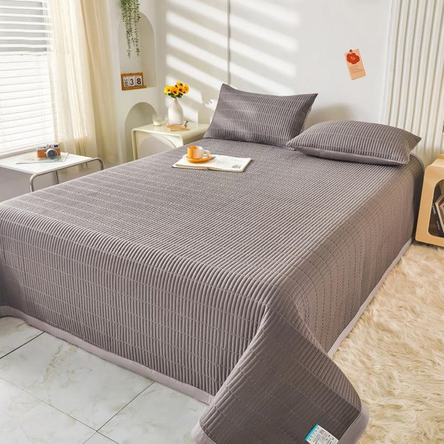 Super Six Bettbezug mit Kissenbezügen aus Jacquard-Polyester in Grau mit floralem Design, B/H: 230 x 150 cm - Bild 1