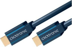 Clicktronic Standard HDMI Kabel mit Ethernet/LAN in Blau, Länge: 20,0 m - Bild 2