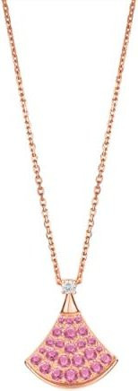 YIRAN Jewelry Halskette, fächerförmiger Anhänger, 925 Silber, Damen, 45cm - Bild 1