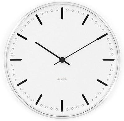 Rosendahl Aj City Hall Clock, Aluminium, Weiß, Quarz, Tischuhr - Bild 1