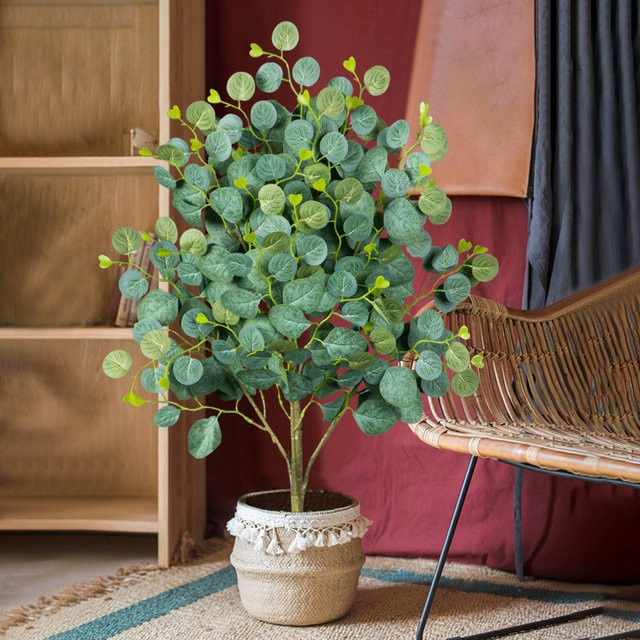 Künstliche Eukalyptuspflanze Kmitang in Grün mit Real Touch Effekt, Höhe: 40 cm bis 60 cm - Bild 1