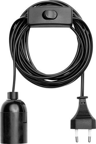 LEDmaxx 9802S Lampenfassung E27 in Schwarz, 250V, 60W - Bild 1