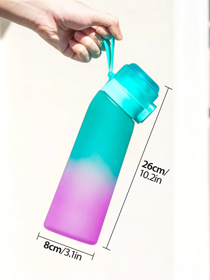 YOCITY Farbverlaufs-Wasserflasche mit Bärenform in Multicolour, 0,75 l - Bild 4