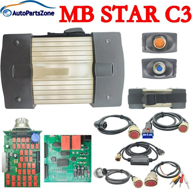 MB Star C3 Komplettset professionelles OBD2-Diagnosegerät für Auto und LKW mit USB-Anschluss - Bild 1