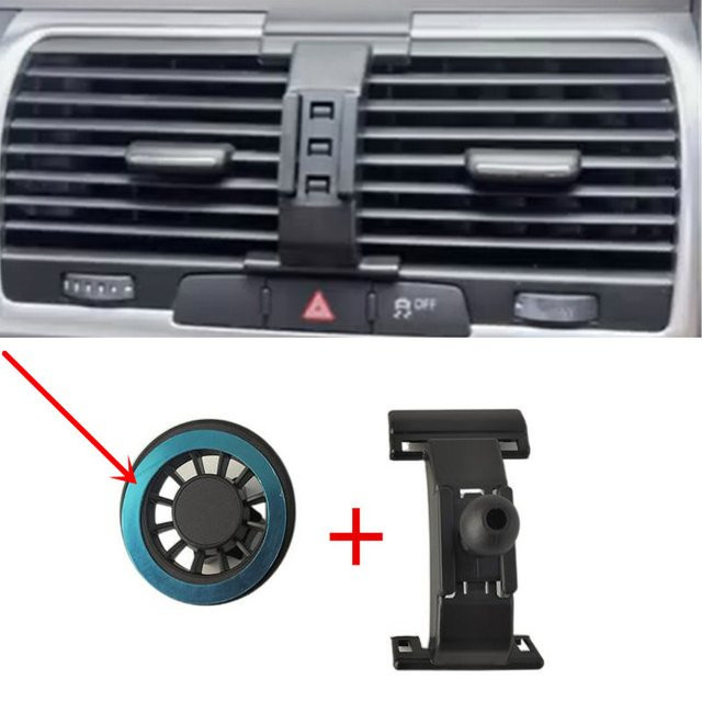 Magnetische Smartphone-Halterung aus ABS-Kunststoff für Audi Q7 4L (2006-2015), Farbe: Schwarz - Bild 1