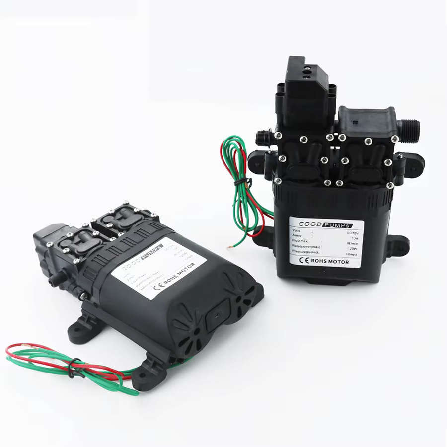 AICANTEK Hochdruck-Wasserpumpe mit Membran, 12 V, 160 PSI, selbstansaugend, 7,5 l/min, Schwarz - Bild 4
