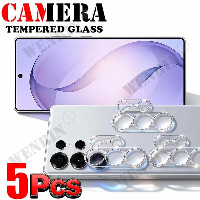 5 Stück Kameralinsen-Schutzglas für Samsung Galaxy S26 Ultra, S25, S24, A57, A37, A17, transparente Kamerafolie zur vollständigen Abdeckung - Bild 1