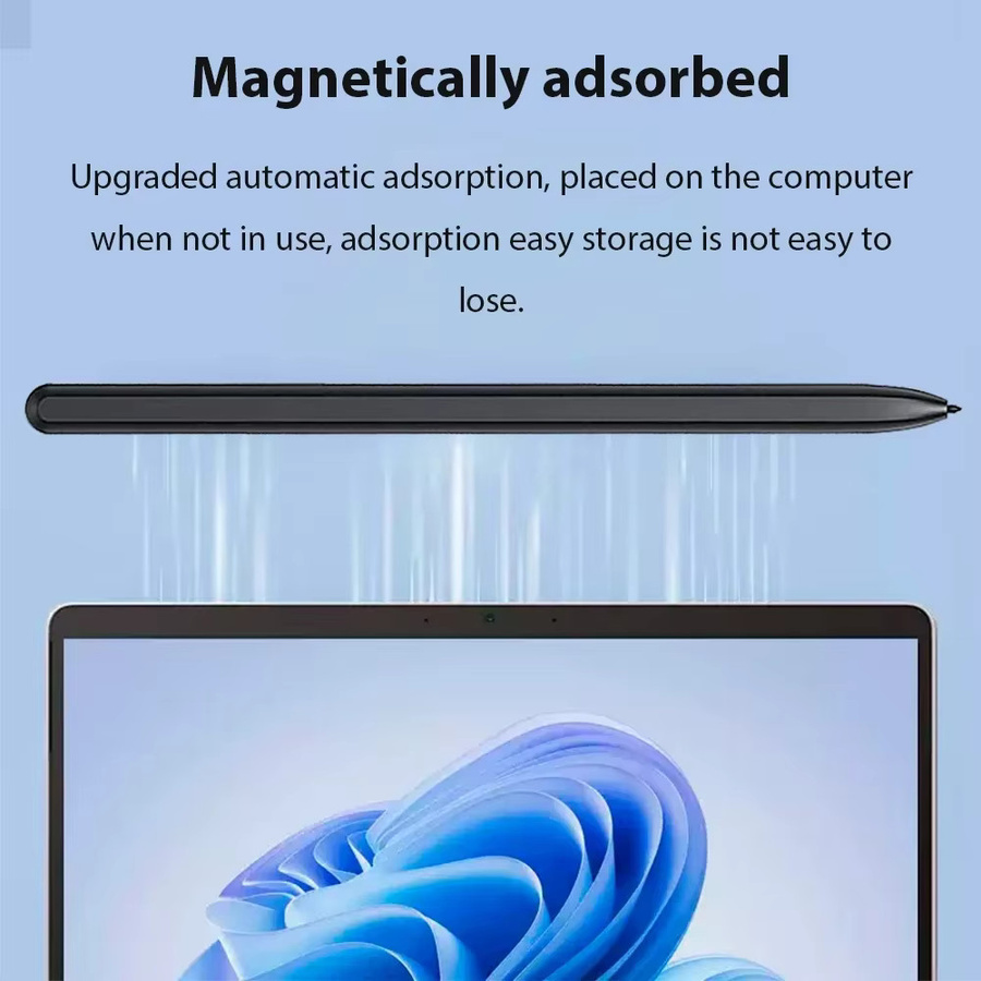 Samsung Stylus mit Radiergummi und Palm Rejection für Galaxy Tab S6 Lite S7 S8 S9 Tablets, Schwarz, inklusive 3 Spitzen - Bild 2