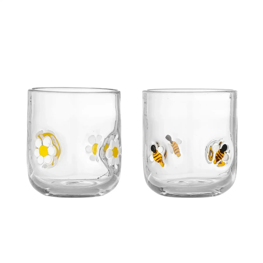 Bloomingville Trinkgläser aus Glas transparent Buzz Set mit 2 Stück - Bild 1