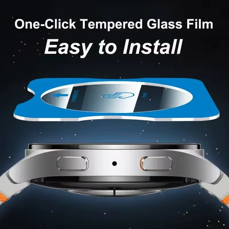 Samsung Schutzfolie Glas, Galaxy Watch 8/7/6/5/4, transparent - Bild 4