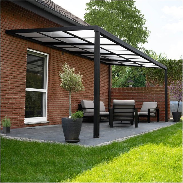 Home Deluxe Terrassenüberdachung Solis Deluxe in Grau, B/T/H: 290 x 295 x 233/272 cm - Bild 1