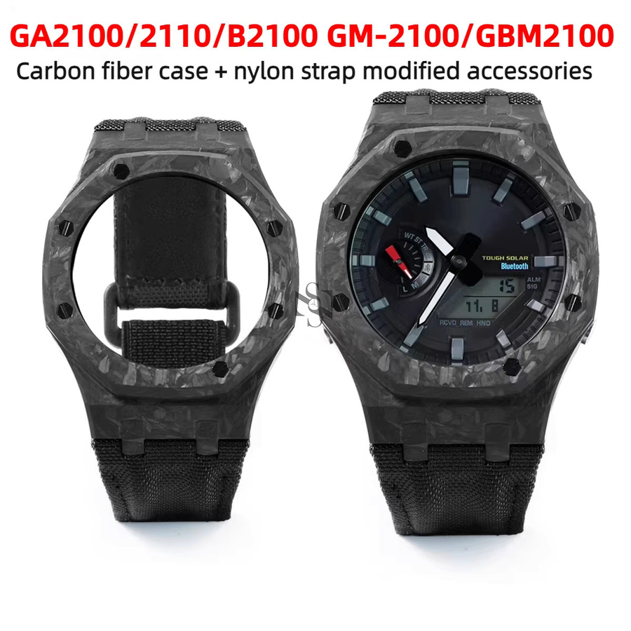 Casio Uhrenarmband, Nylon, Schwarz, Herren - Bild 3