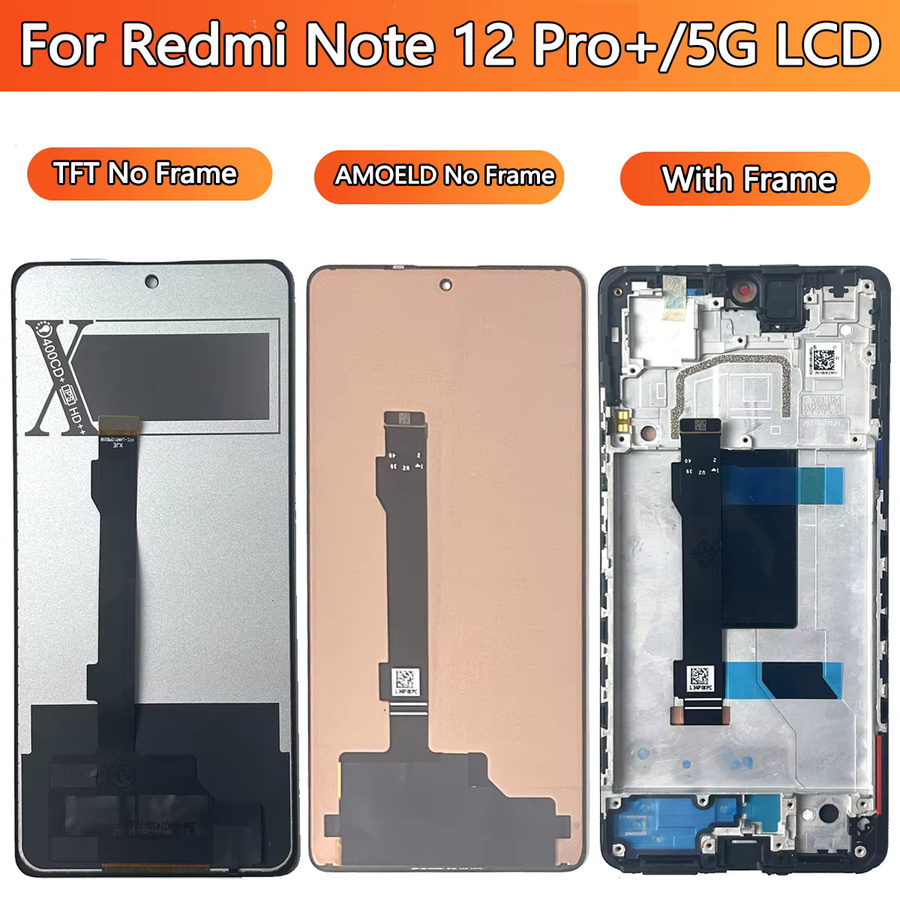 Xiaomi Redmi Note 12 Pro+ LCD-Display mit Touchscreen-Digitizer-Baugruppe in Schwarz, 6,67 Zoll - Bild 3