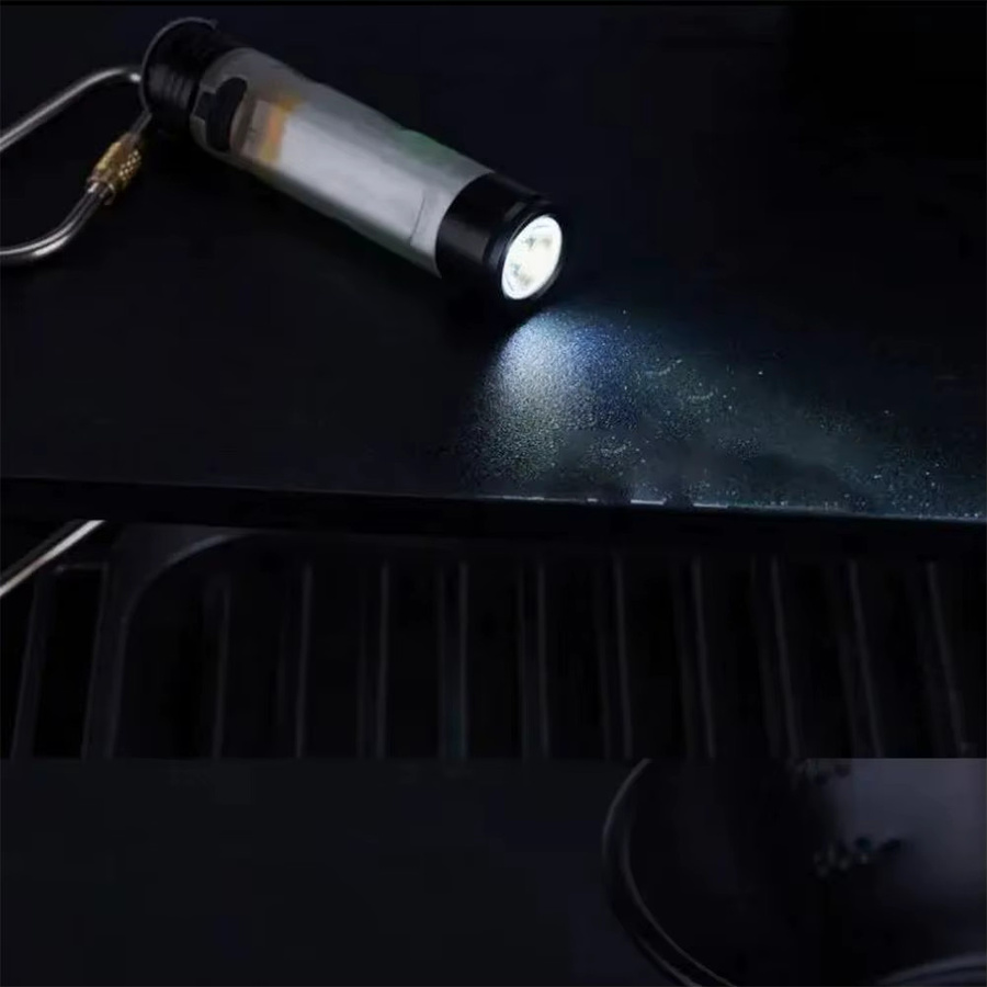 Gopeak LED Taschen-Mini-Taschenlampe als Schlüsselanhänger in Orange mit Magnet und Akku - Bild 5