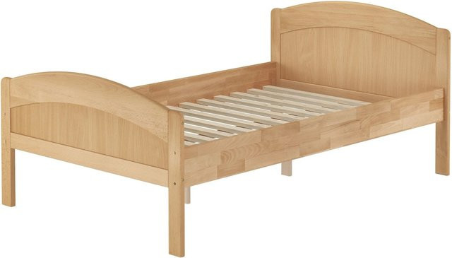 Erst-Holz Massivholzbett aus Buche Modell 75 inkl. Rollrost, B/T/H: 120 x 226 x 89,5 cm - Bild 1