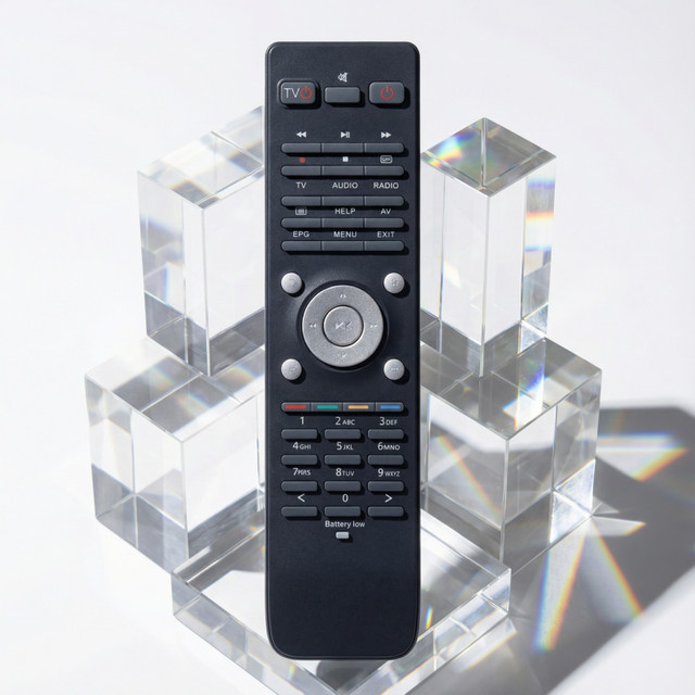 VU+ Fernbedienung in Schwarz für VU+ Duo2, Duo 2, Duo, Uno 4k, Solo 2, STB, Ultimo 4K und Zero TV-Box mit universeller TV-Funktion - Bild 1
