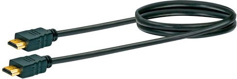 Schwaiger HDMI Anschlusskabel Schwarz 0,7 m mit vergoldeten Steckkontakten für 4K UHD - Bild 2