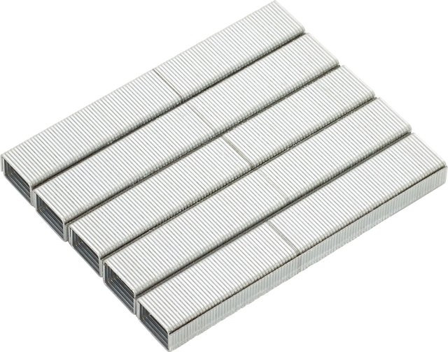 LUX-TOOLS Feindrahtklammern Comfort aus verzinktem Stahl, Farbe: Silber, 1.200 Stück, B: 11,4 mm, H: 6,0 mm - Bild 1